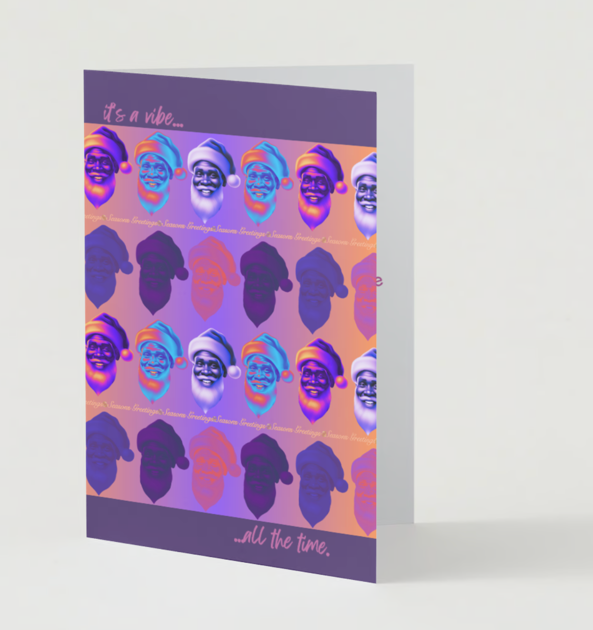 T Squared Happy™ Greeting Cards, Set of 5 – Holiday VibesSanta