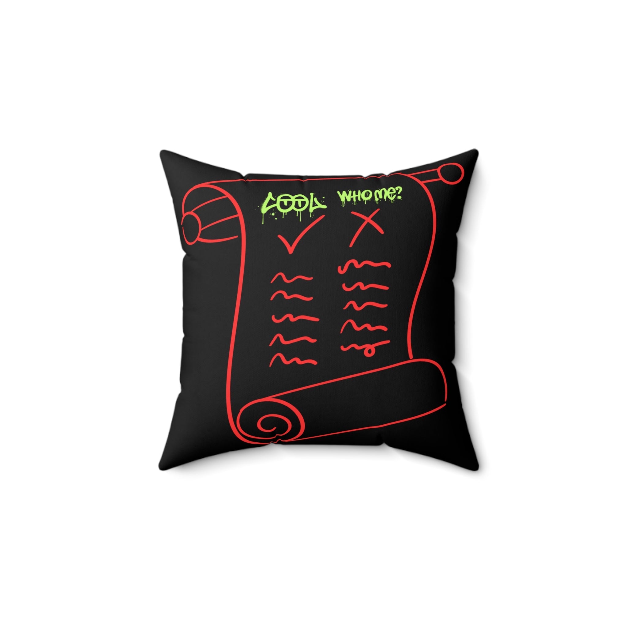 Santa's Peace & List Reversible Pillow - T Squared Happy Gifts