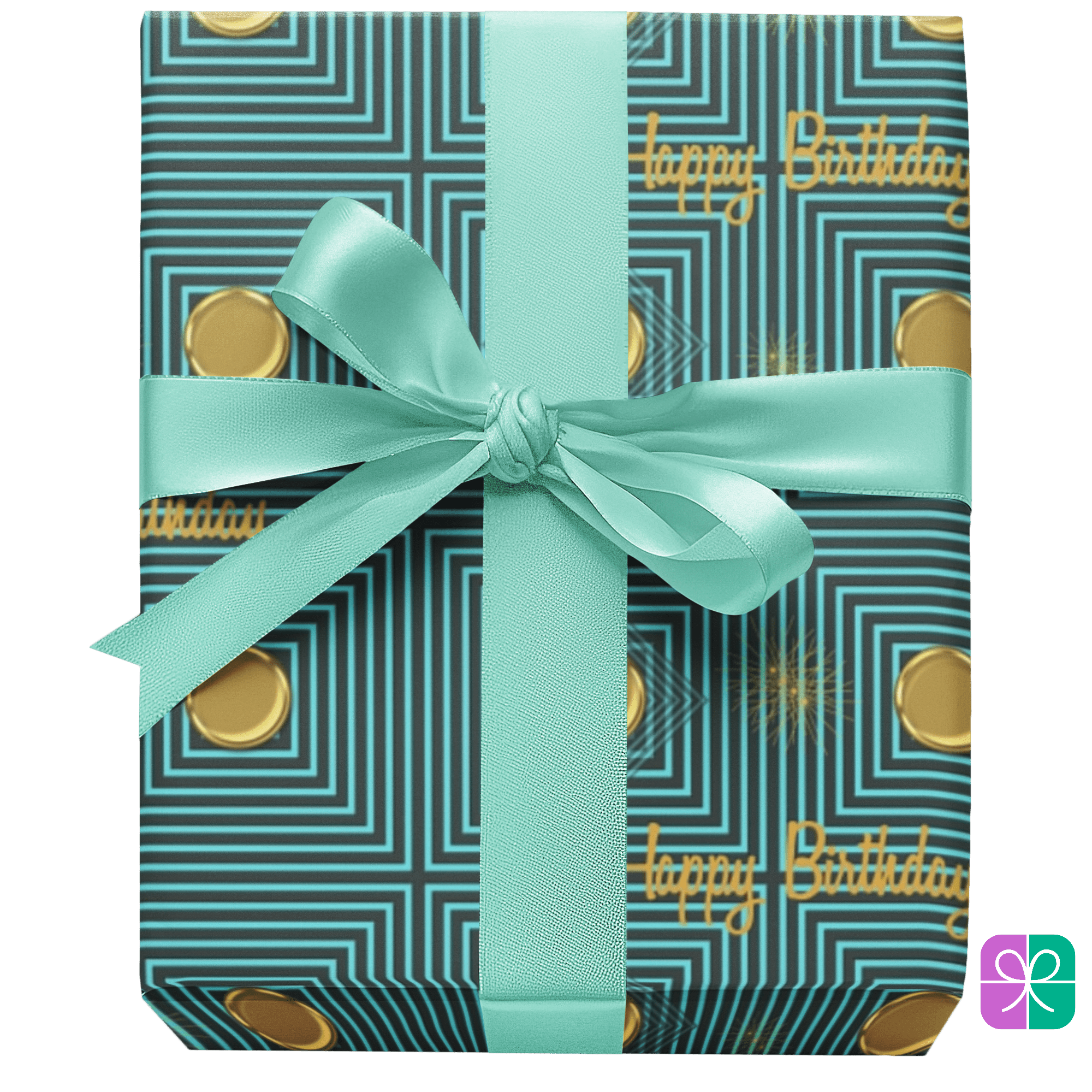 T Squared Happy™ Emerald Birthday Gift Wrap - T Squared Happy Gifts