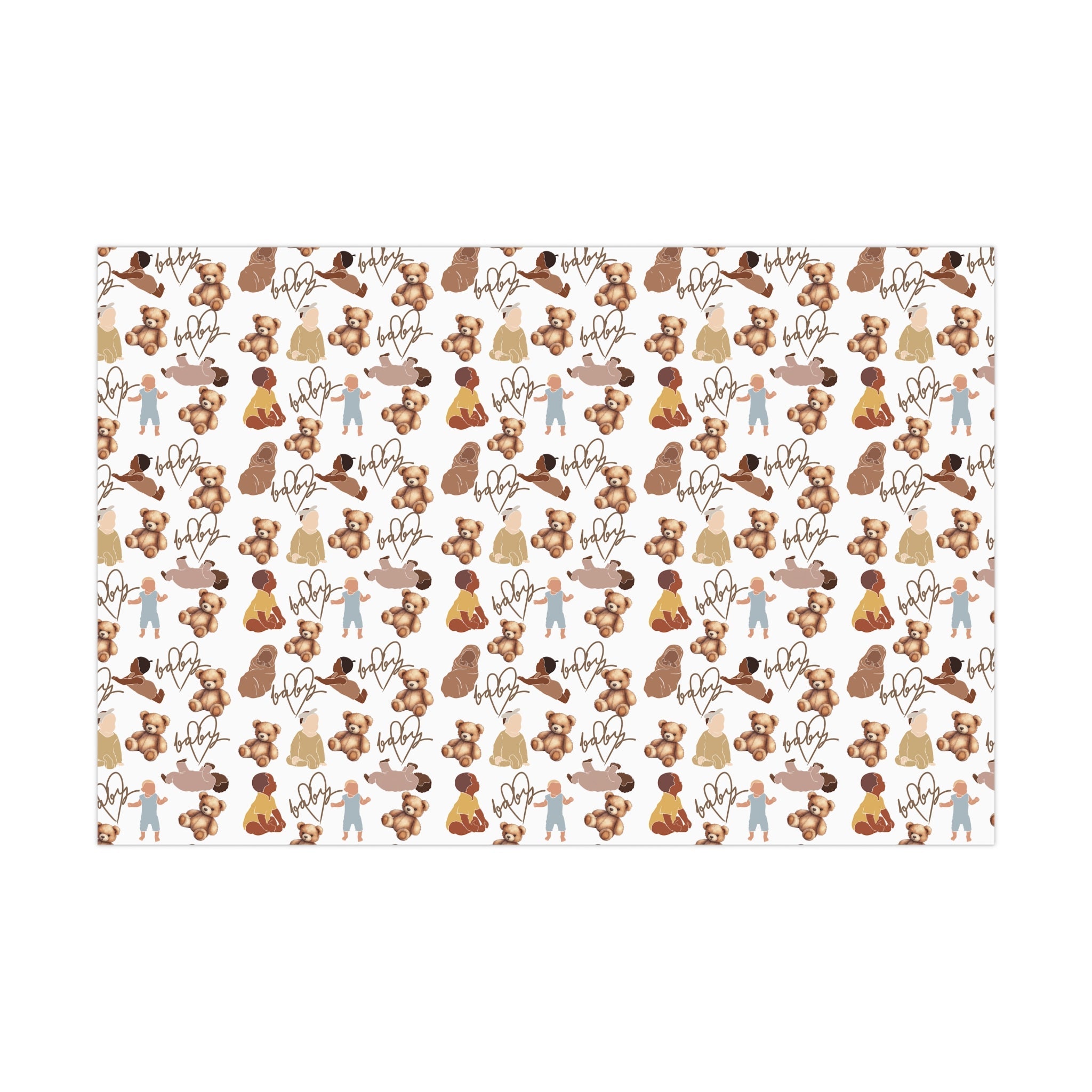 T Squared Happy™ Pink Bronze Baby Feet Gift Wrap - T Squared Happy Gifts