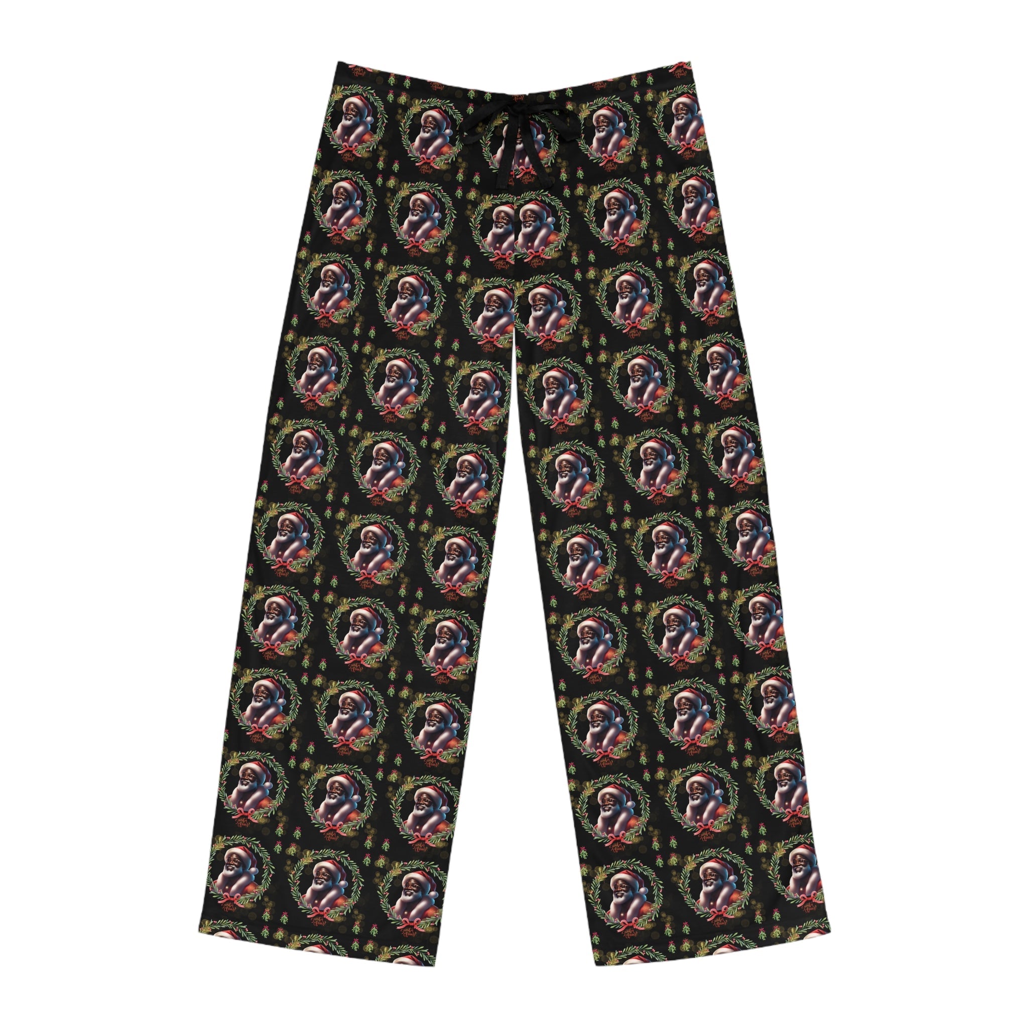 T Squared Happy™ Black Santa Pajama Pants - T Squared Happy Gifts