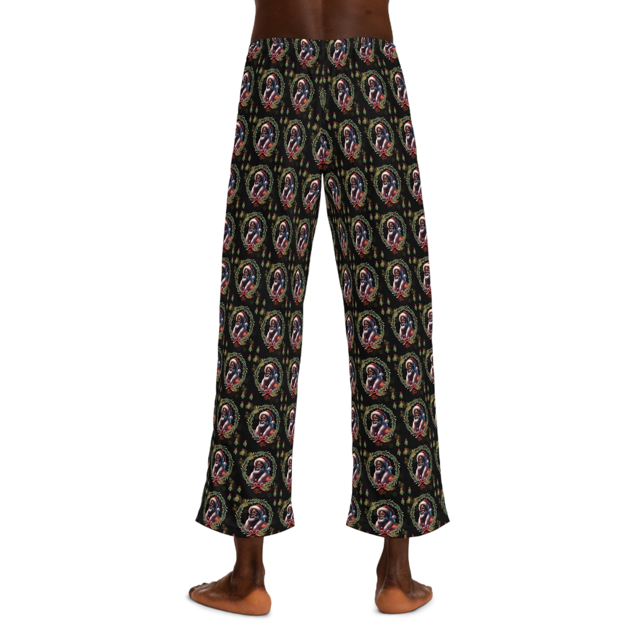 T Squared Happy™ Black Santa Pajama Pants - T Squared Happy Gifts