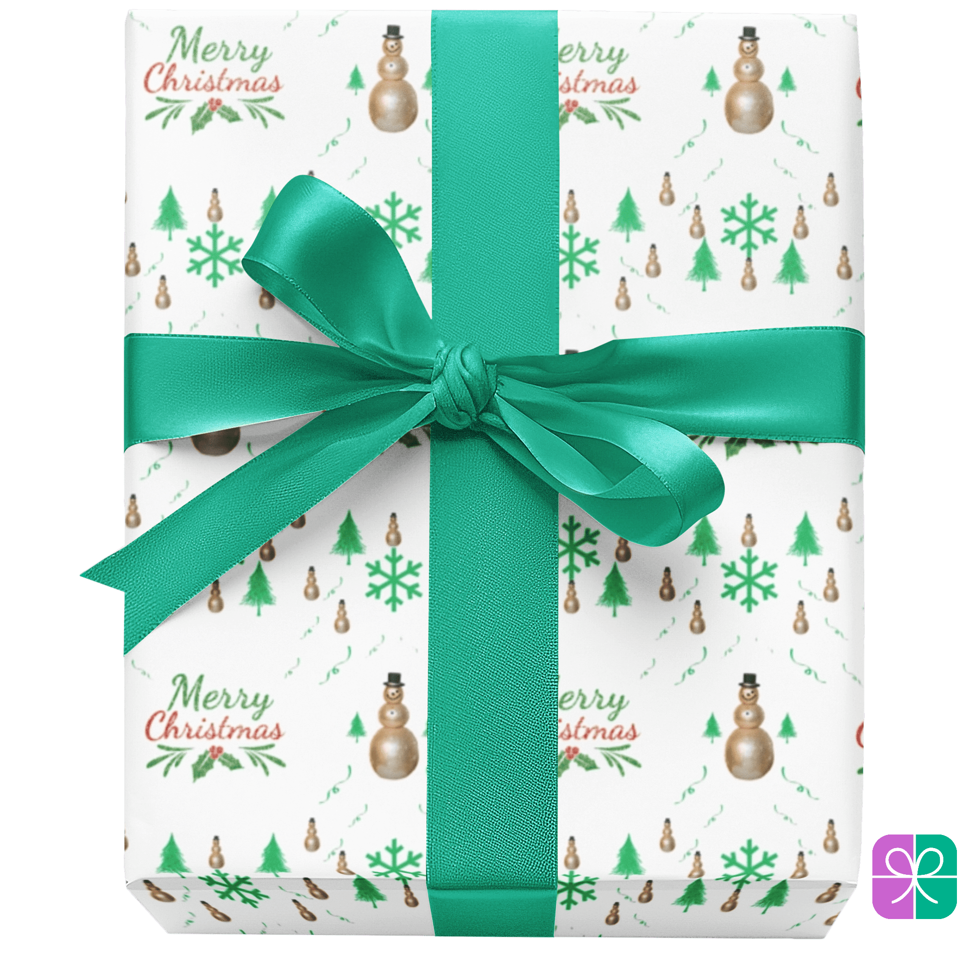 T Squared Happy™ Holiday Gift Wrap – Magic of Winter Snowman Gift Wrap - T Squared Happy Gifts