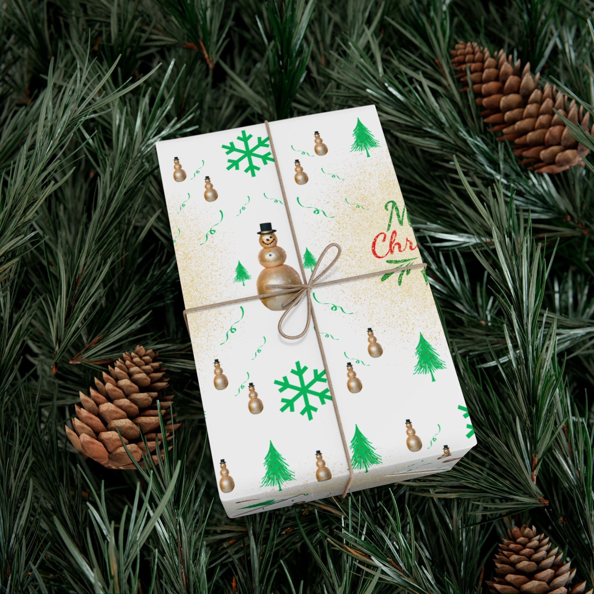 T Squared Happy™ Holiday Gift Wrap – Magic of Winter Snowman Gift Wrap - T Squared Happy Gifts