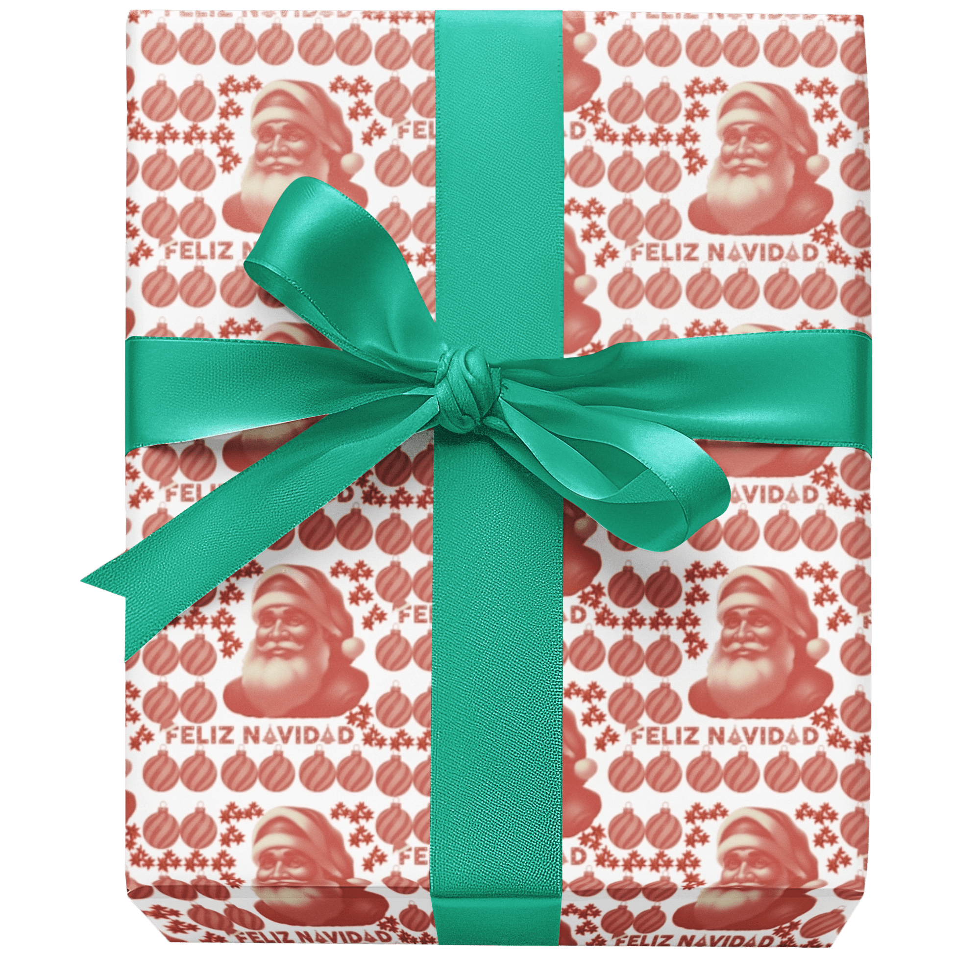 T Squared Happy™ Papa Noel's Feliz Navidad Gift Wrap - T Squared Happy Gifts