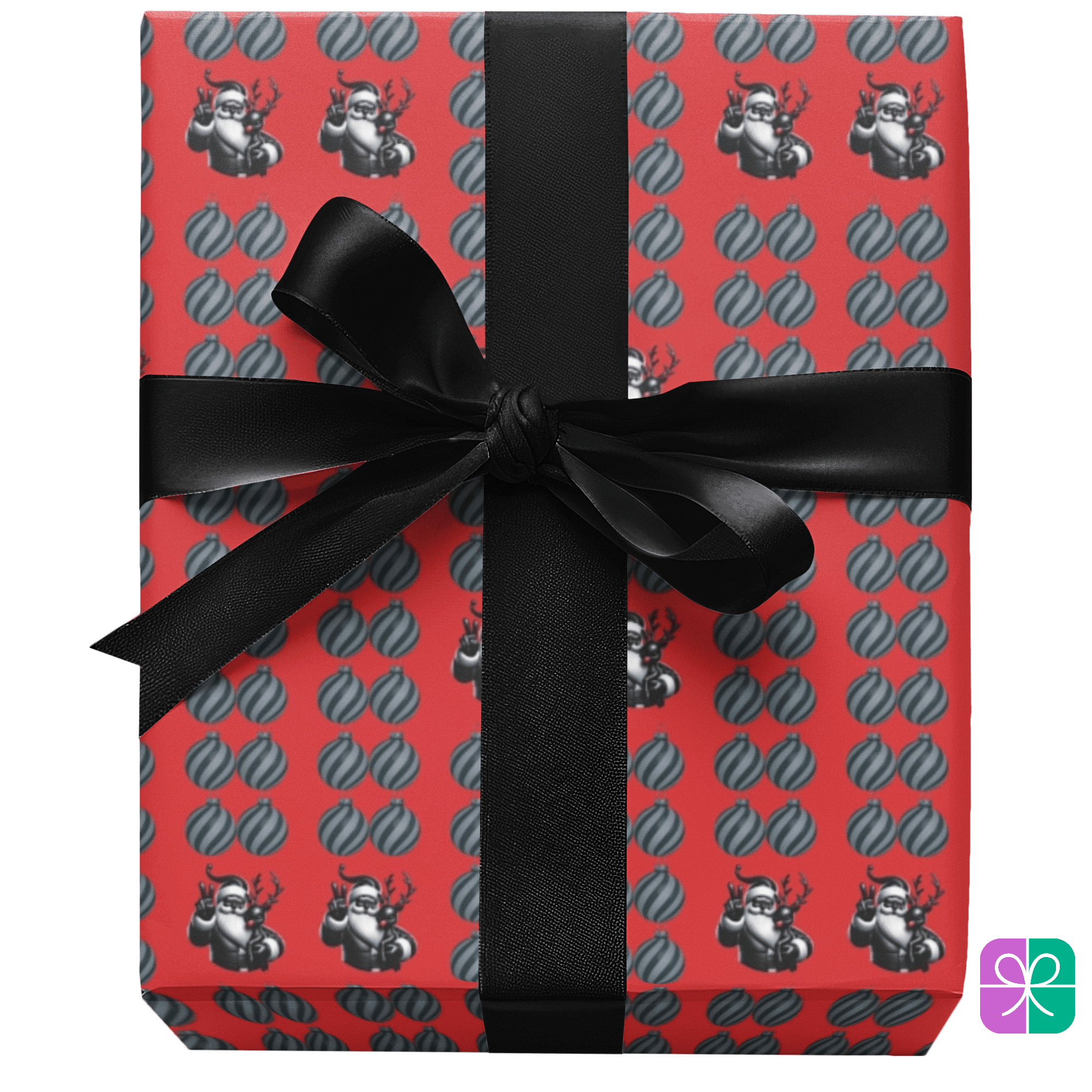 T Squared Happy™ Santa's Stripes Gift Wrap - T Squared Happy Gifts