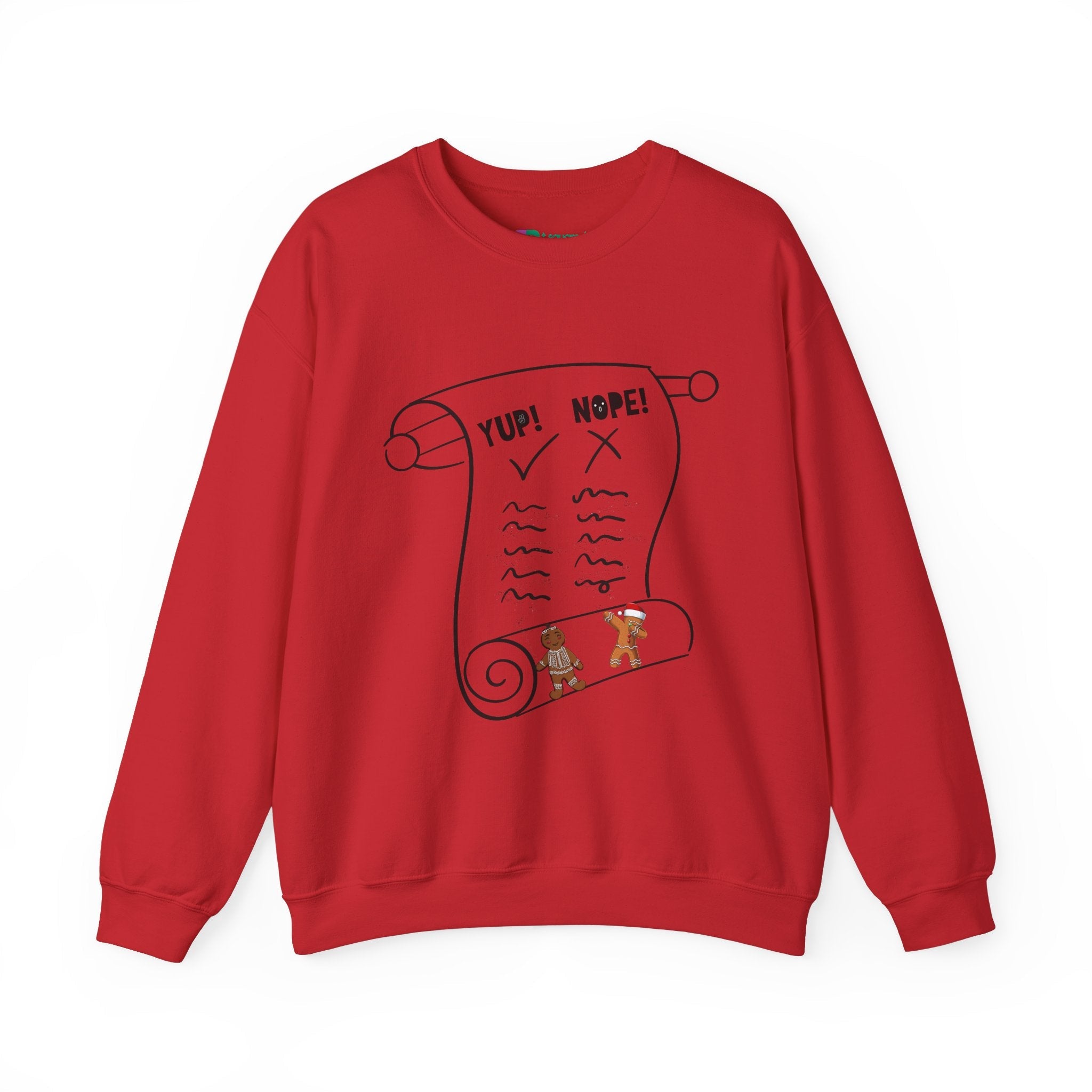 T Squared Happy™ Unisex Holiday Naughty or Nice List Sweatshirt - T Squared Happy Gifts