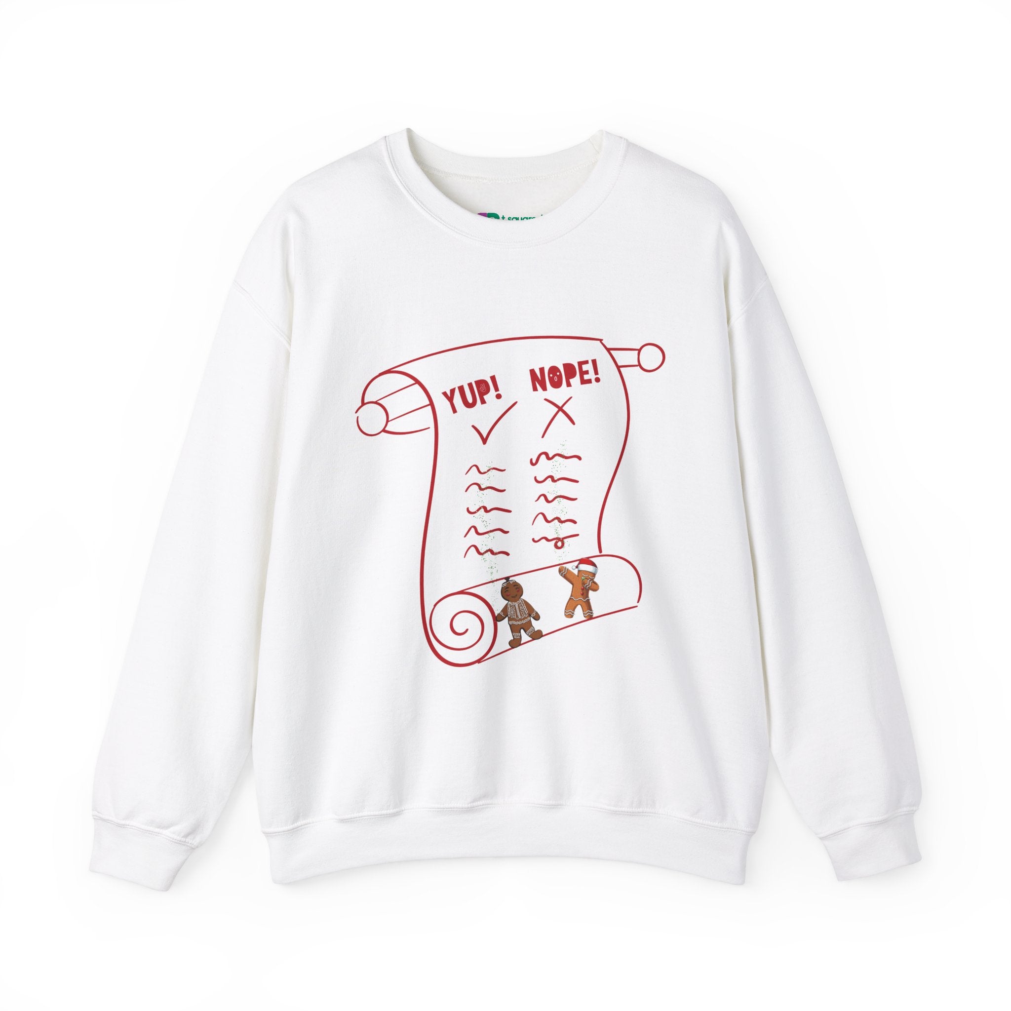 T Squared Happy™ Unisex Holiday Naughty or Nice List Sweatshirt - T Squared Happy Gifts