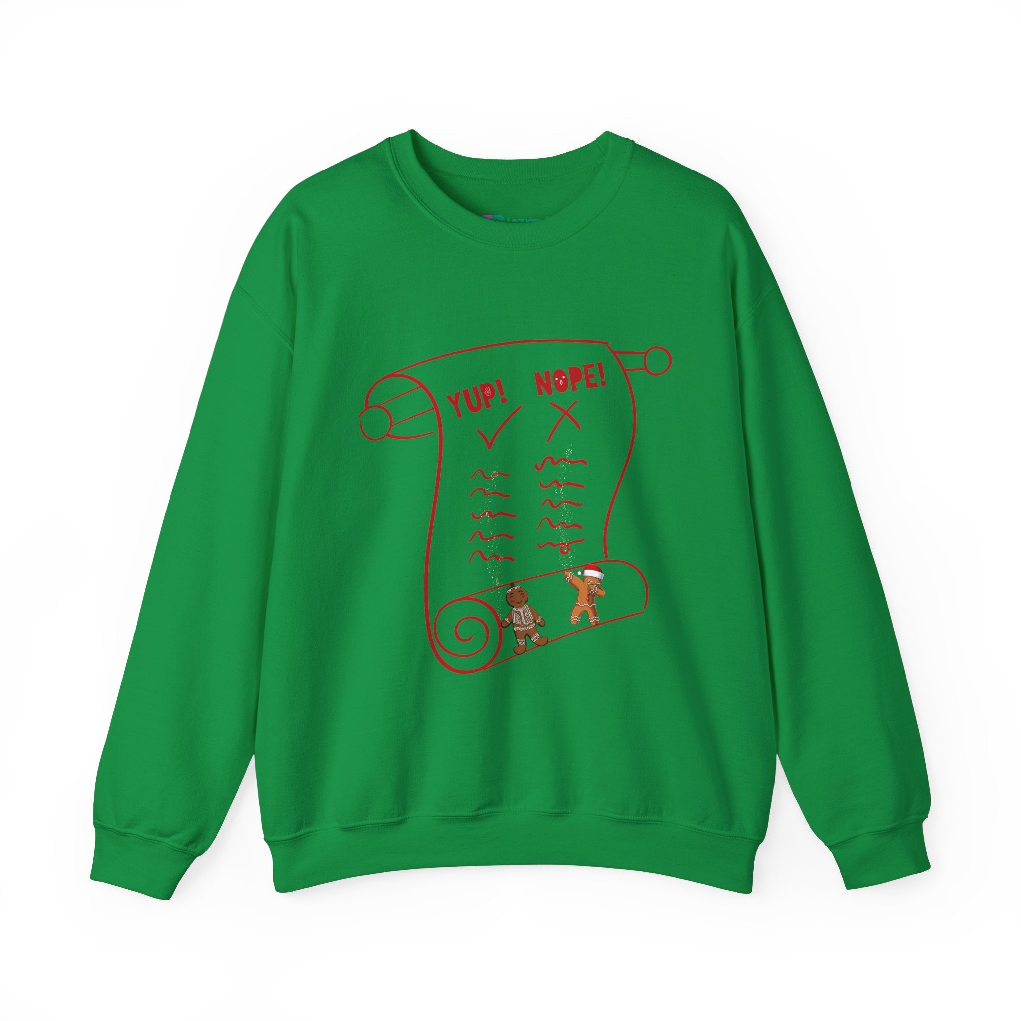 T Squared Happy™ Unisex Holiday Naughty or Nice List Sweatshirt - T Squared Happy Gifts